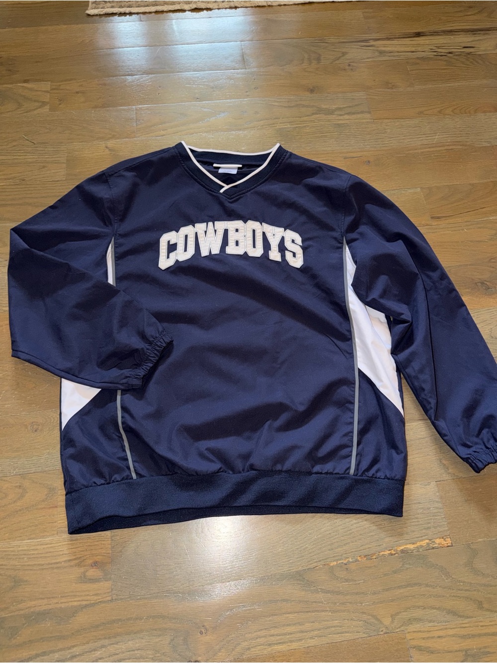 NFL Dallas Cowboys Pullover Blue Windbreaker XL